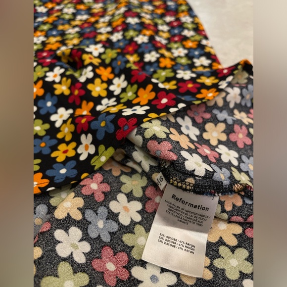 NEW! REFORMATION Afternoon Floral Print Sun Dress Size 10 - Picture 11 of 15